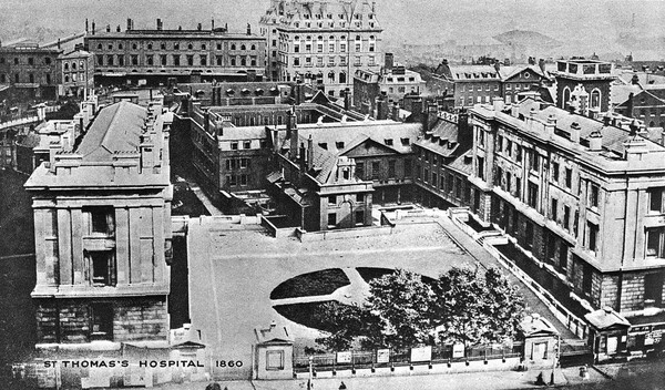 M0002499: Views of Old St. Thomas's Hospital.