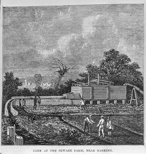 view Sewage farm near Barking, 19th century