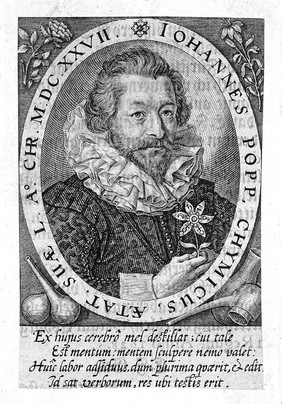 Johann Popp. Line engraving by P. Isselburg.