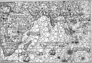 view Diego Ribero's map of the world, 1529.