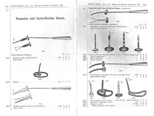 view Pessaries and intra-uterine stems, 1906.