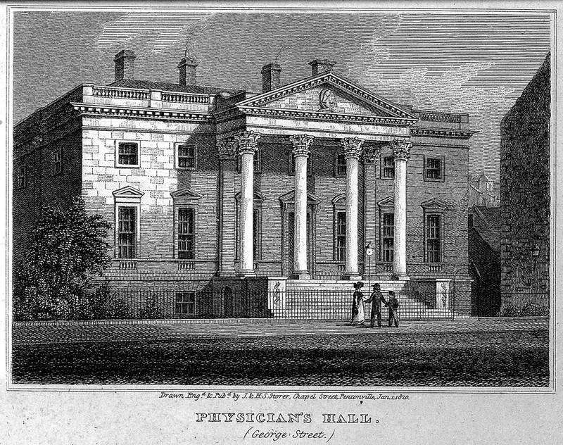 Physicians Hall, Street, Edinburgh. Drawn and engraved