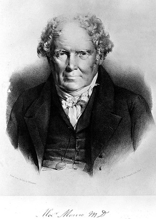 Alexander Monro. Lithograph by F. Schenck after W. Stewart.