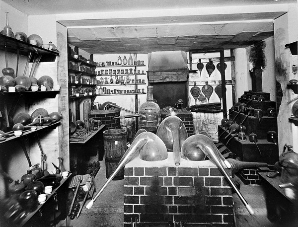 Alchemist's Laboratory showing original apparatus.