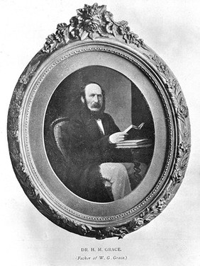 Portrait of Henry Mills Grace, father of William Gilbert Grace