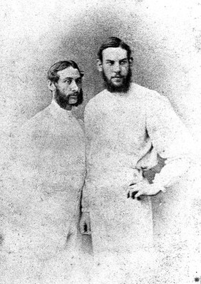 Portrait of William Gilbert Grace and brother