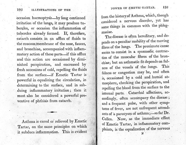 Illustrations of the power of emetic tartar, in the cure of inflammation, and asthma; and in preventing consumption and apoplexy / [William Balfour].