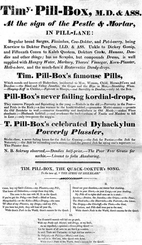 Advert for Tim Pill Box