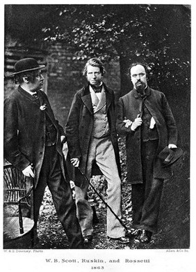 John Ruskin, D.G. Rossetti and W.B. Scott