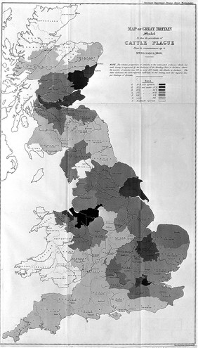 Report on the cattle plague in Great Britain during the years 1865, 1866, and 1867 : with appendix, tables, and diagrams showing the progress of the disease / prepared by the Veterinary Department of the Privy Council Office.