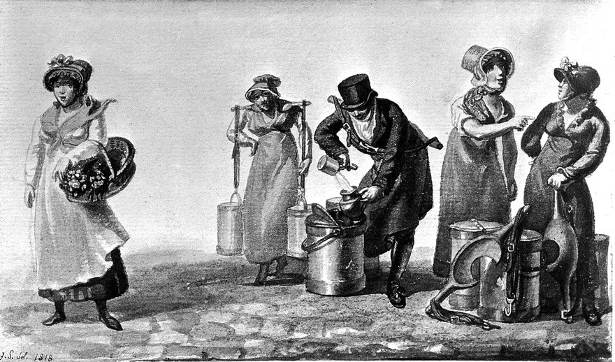 Milk sellers, 1818.