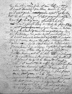 view D.J. Larrey, Autograph letter to his wife dated Vienna, June 1st 1809