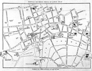 view London: plan of the Hospitals & Medical Schools, 1836-1837.