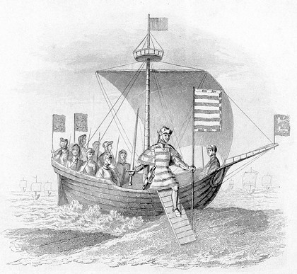 The landing of William I The Conqueror.