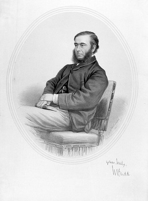 view Portrait of William Budd from an original lithograph published by A.B. Black, 1862, in the Royal Society of Medicine.