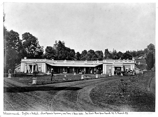 Sulks Hotel, Octacamand, where Griffith Evans lived from March 1881 - March 1882