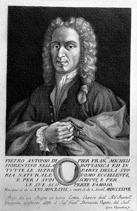 Pier'Antonio Micheli. Line engraving by G. Vascellini after B. Vaggelli.