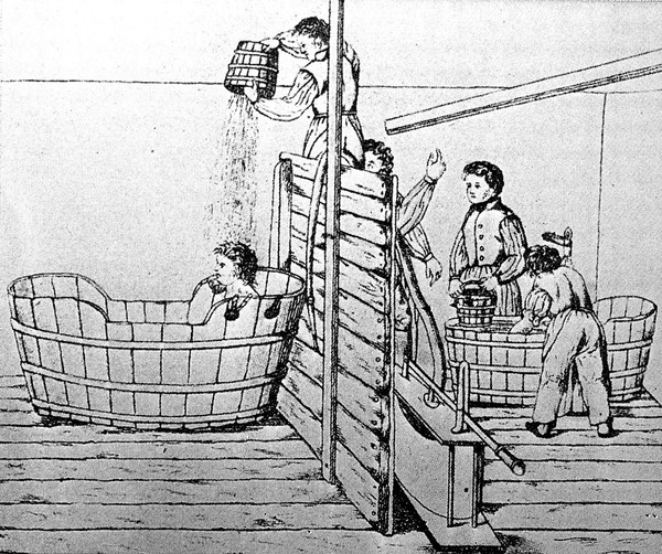 The douche, a method for calming violent lunatics.