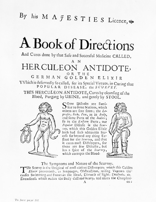 Ad. for Herculeon Antidote for scurvy - 17th