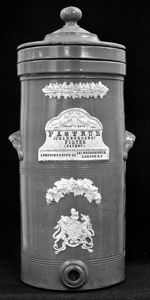 view Water filter designed by C. Chamberland.