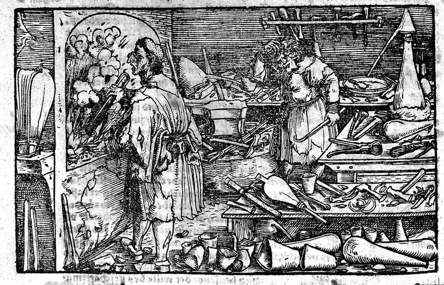 Hülff, Trost und Rath in allem Anligen der Menschen ... zwei Trostbücher, von Artznei und Rath beyde im gůten und widerwertigen Glück / [Francesco Petrarca].
