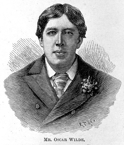 Portrait of Oscar Wilde.