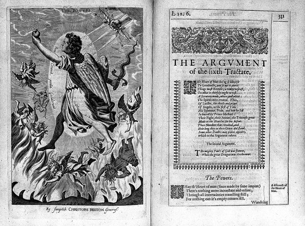 The hierarchie of the blessed angells. Their names, orders and offices / The fall of Lucifer with his angells. Written by Tho. Heywood.