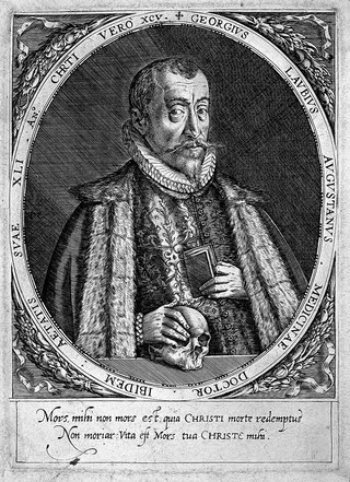 Georg Laube. Line engraving by D. Custos.