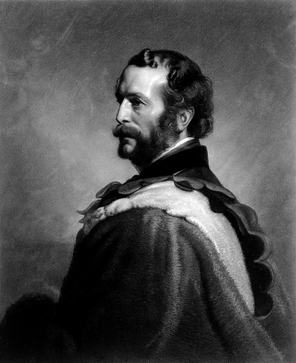 John Rae. Mezzotint by J. Scott, 1858, after S. Pearce, 1853.
