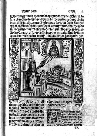 Here begynneth the orcharde of Syon, in the whiche is conteyned the Revelacyons of Seynt Katheryne of Sene, with ghostly fruytes and precyous plants for the helthe of mannes soule / [Catherine].