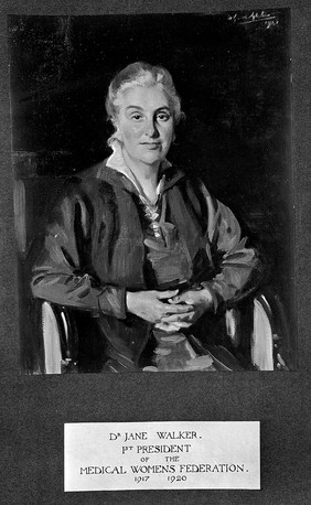 Photograph of Jane Walker from a portrait.