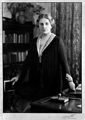 Portrait of Louisa Martindale. President of the Med. Womens Fed. (1930-1932).