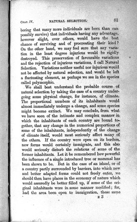 On the origin of species by means of natural selection, or, The preservation of favoured races in the struggle for life / by Charles Darwin.