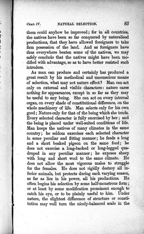 On the origin of species by means of natural selection, or, The preservation of favoured races in the struggle for life / by Charles Darwin.