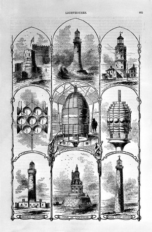 view Lighthouses: various types.