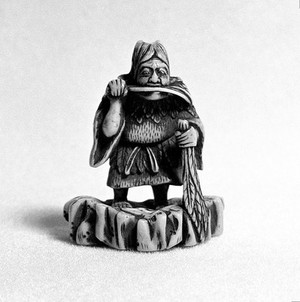 view Shen Nung: Japanese netsuke of carved ivory.