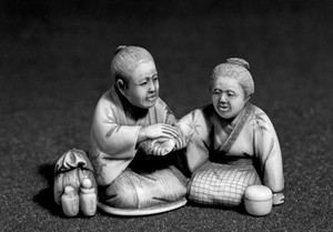 view Japanese model figures: doctor and patient