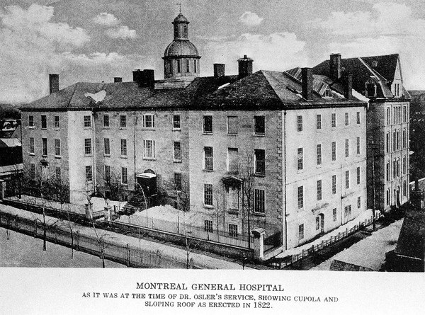 Montreal General Hospital, as it was in Osler's time.