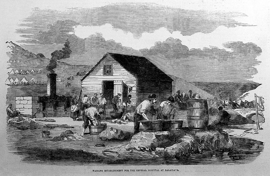 Washing establishment for the general hospital at Baclava.