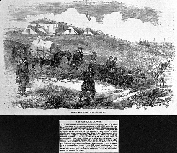 French ambulances before Sebastopol.