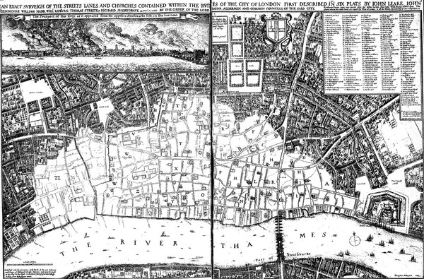 'An exact surveigh of the streets, lane and churches, contained within the ruins of the City of London',