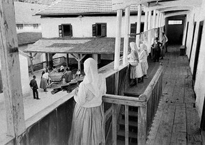 view Peasant Spa of Krapinske Toplice, Yugoslavia.