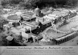 view The Szechenyi Healing Bathsin Budapest built in 1913.