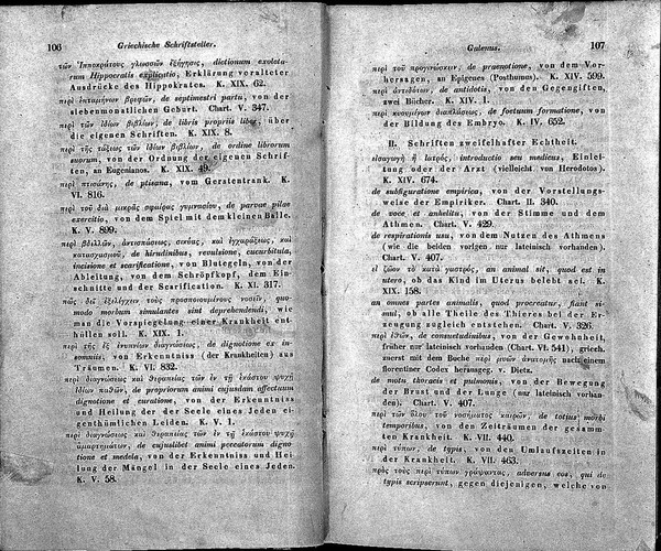Handbuch der Bücherkunde für die ältere Medicin. Zur Kenntniss der griechischen, lateinischen und arabischen Schriften im ärztlichen Fache und zur bibliographischen Unterscheidung ihrer verschiedenen Ausgaben, Uebersetzungen und Erläuterungen / von Dr. Ludwig Choulant.