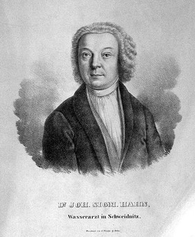 Johann Sigmund Hahn. Lithograph by E. Pönike & Sohn.