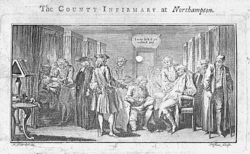 The encouragement to works of charity and mercy, from Christ's acceptance of them as done to himself. A sermon preached in the Parish Church of All Saints in Northampton, before the President and Governors of the County Infirmary for sick and lame poor on Thursday, March 29, 1744 / by Richard Grey ... ; To which are added, the statutes of the said Infirmary.