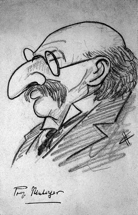 Caricature of Max Neuburger