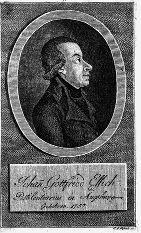 Portrait of Johann Gottfried Effich (born 1757) Pestilentiarius at Augsberg