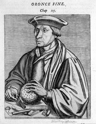 Oronce Fine. Line engraving.