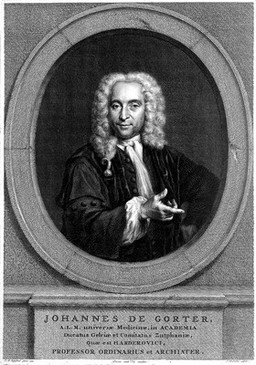Johannes de Gorter. Line engraving by J. Houbraken after J. M. Quinkhard, 1735.
